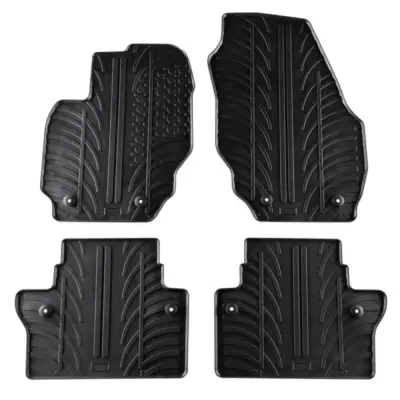 Tappetini Gomma Anteriori e Posteriori 4 Pezzi per Volvo V70 2007- XC70 2008