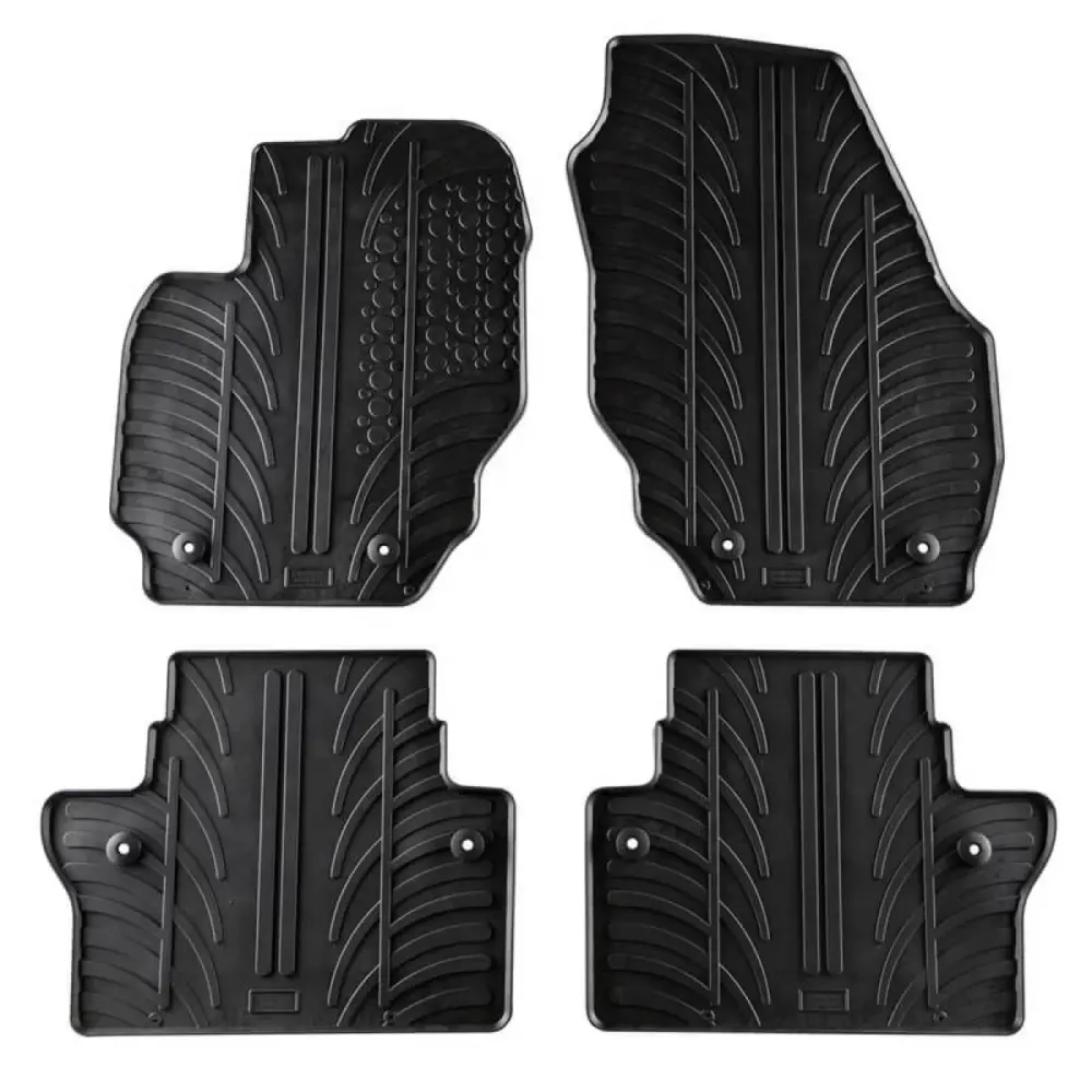 Tappetini Gomma Anteriori e Posteriori 4 Pezzi per Volvo V70 2007- XC70 2008