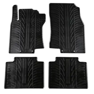 Tappetini Gomma Anteriori e Posteriori Neri 4 Pezzi per Nissan X-trail T32 2014