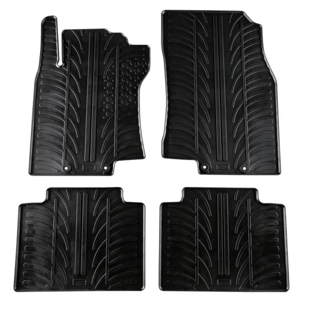 Tappetini Gomma Anteriori e Posteriori Neri 4 Pezzi per Nissan X-trail T32 2014