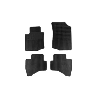 Tappetini Gomma Anteriori e Posteriori Neri 4 Pezzi per Peugeot 107 2005-2014
