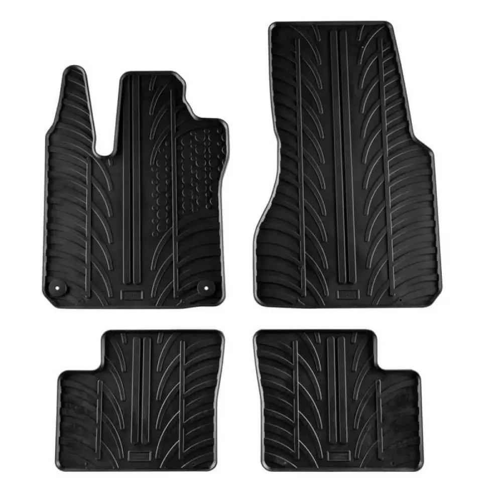 Tappetini Gomma Anteriori e Posteriori Neri Smart Forfour 453 2014- 4 Pezzi