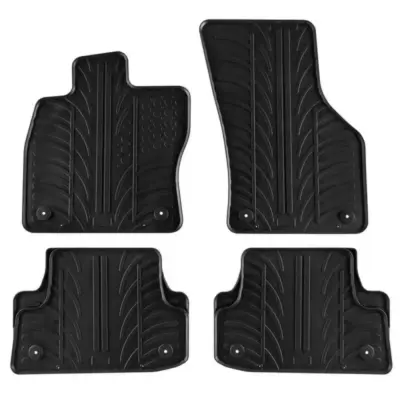 Tappetini Gomma Anteriori e Posteriori per Audi A3 8V Sportback Berlina 2012