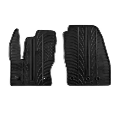 Tappetini Gomma Anteriori Neri 2 Pezzi per Ford Tourneo Connect Cargo 2014-2016