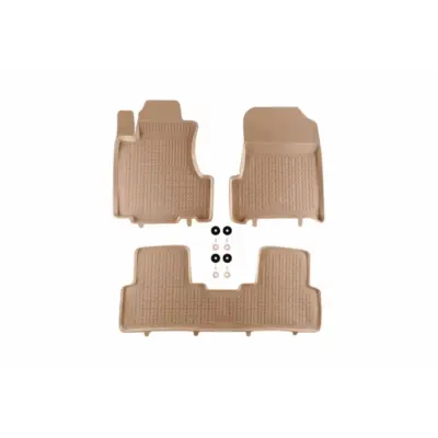 Tappetini Gomma Beige 3 Pezzi per Honda Cr-v 2007-2012