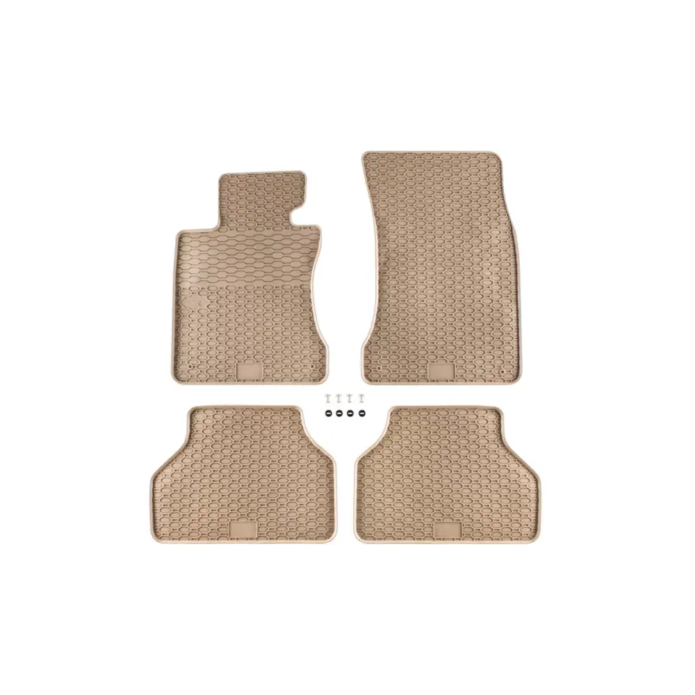 Tappetini Gomma Beige 4 Pezzi per BMW Serie 5 E60 2003-2011
