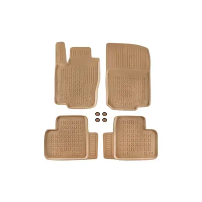 Tappetini Gomma Beige 4 Pezzi per Mercedes ml W166 2011-2015 GLE Coupe C295