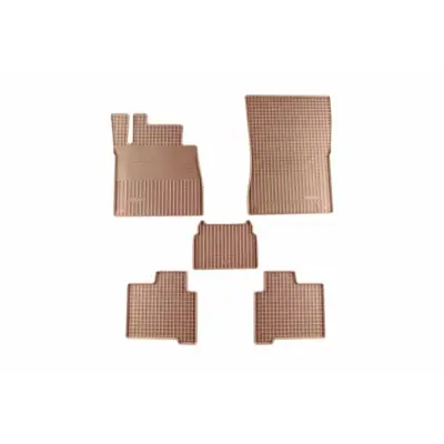Tappetini Gomma Beige 5 Pezzi per Mercedes Classe G W463 1990-2018 Corto