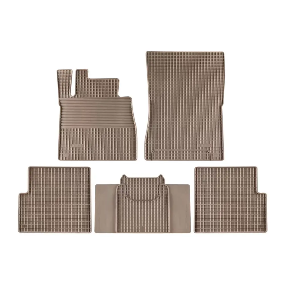 Tappetini Gomma Beige 5 Pezzi per Mercedes Classe G W463 1990-2018 Long