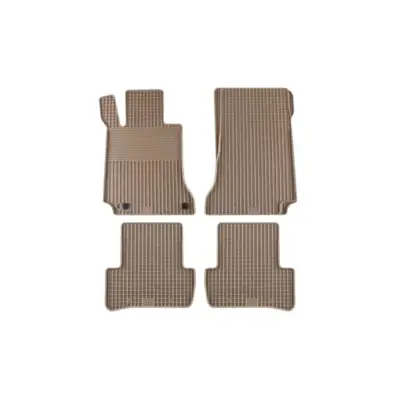 Tappetini Gomma Beige Set 4 Pezzi per Mercedes Classe C W205 2014-2020