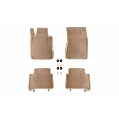 Tappetini Gomma Beige Specifici 4 Pezzi per Mercedes Classe E W211 2002-2009