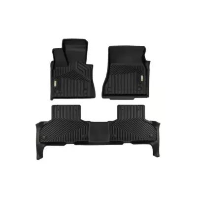 Tappetini Gomma e Moquette 3 Pezzi Neri per BMW X5 F15 2013-2018