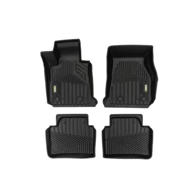 Tappetini Gomma e Moquette 4 Pezzi Nero per BMW Serie 3 F30 2011-2018