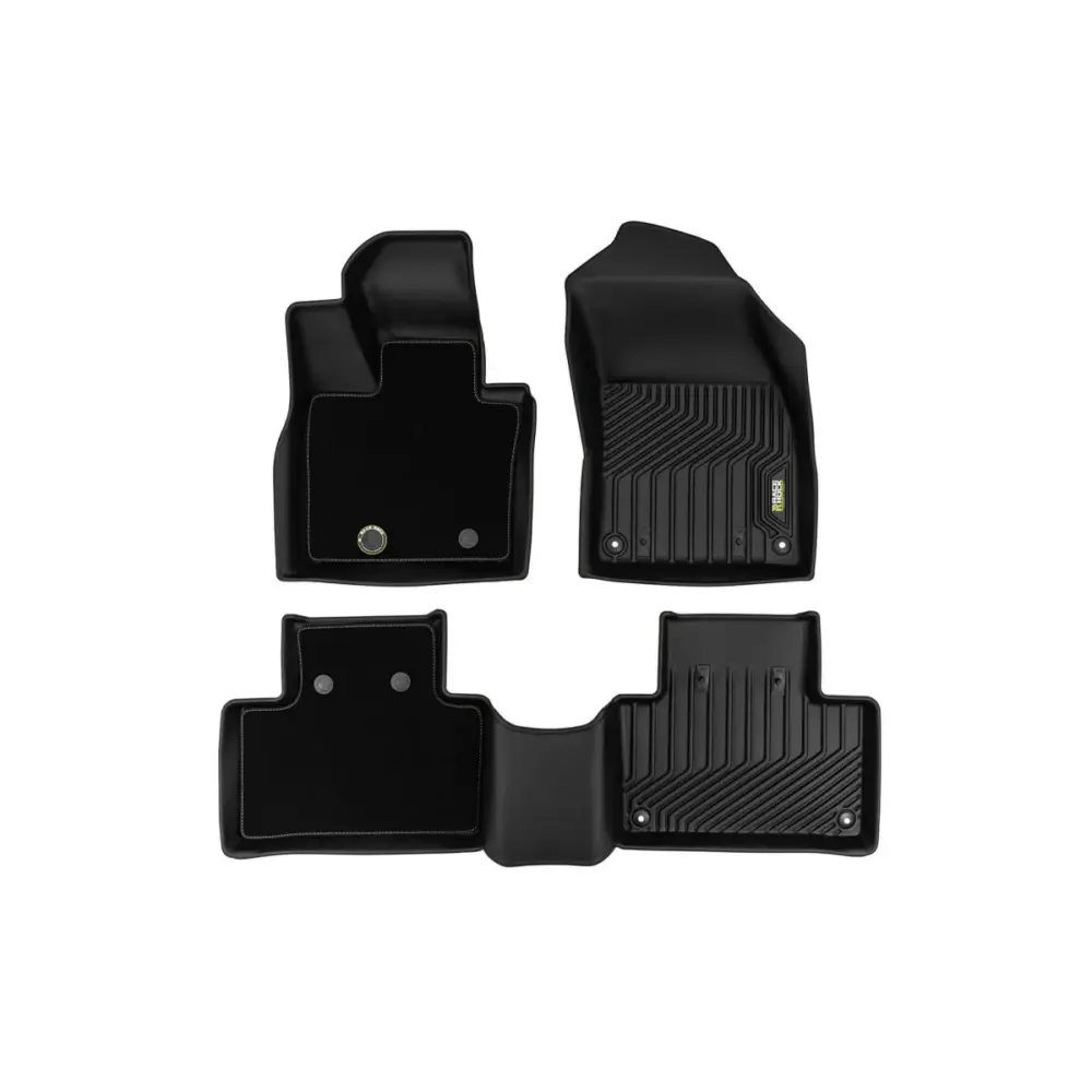 Tappetini Gomma e Moquette 4 Pezzi Nero per Volvo XC90 dal 2014