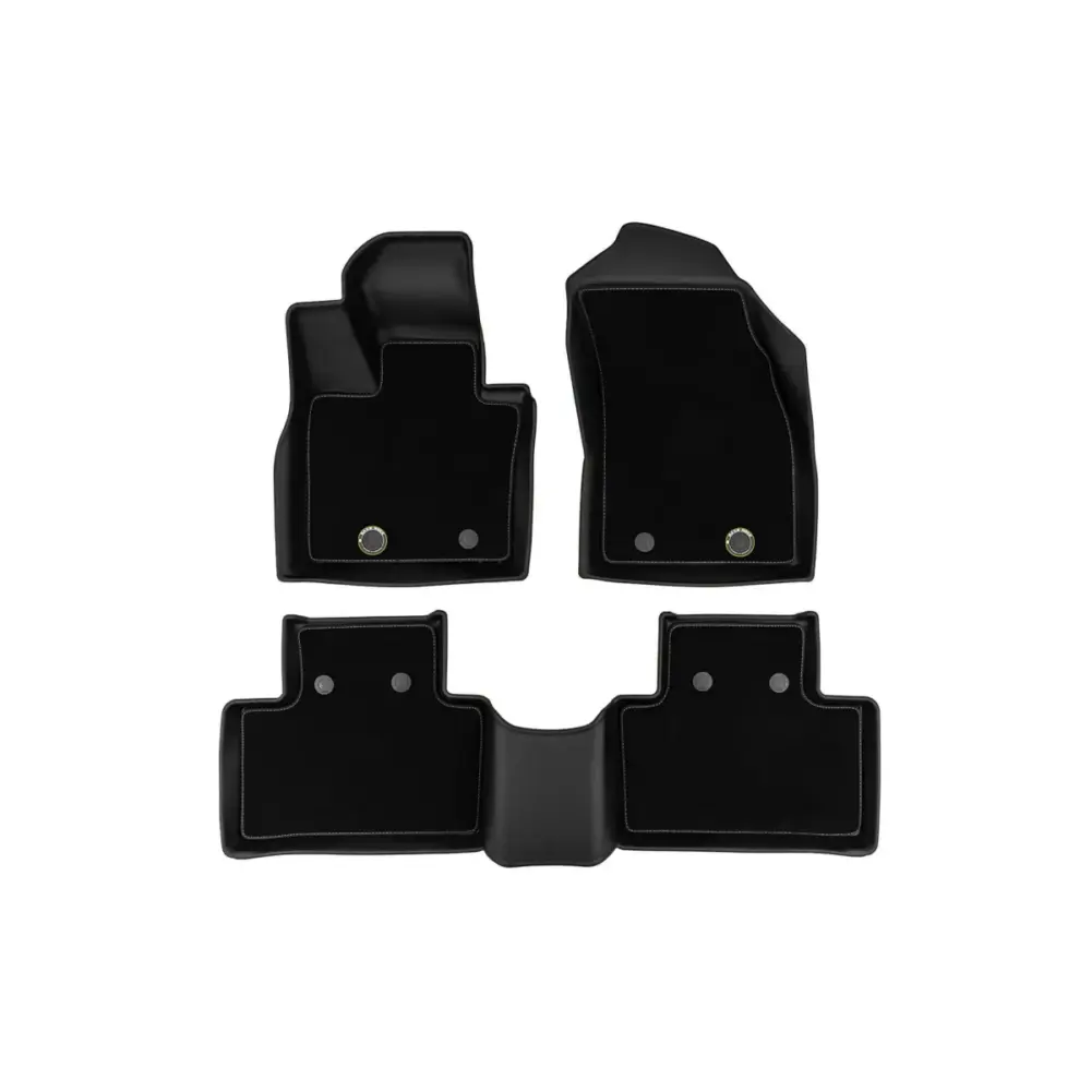 Tappetini Gomma e Moquette 4 Pezzi Nero per Volvo XC90 dal 2014