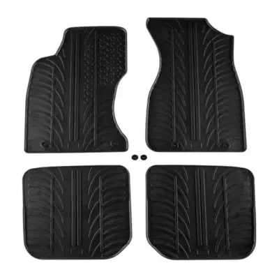 Tappetini Gomma Neri 4 Pezzi per Audi A4 B5 Berlina/avant 1996-2000