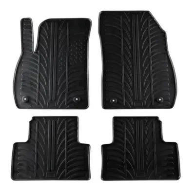 Tappetini Gomma Neri 4 Pezzi per Opel Zafira C 2011-2019
