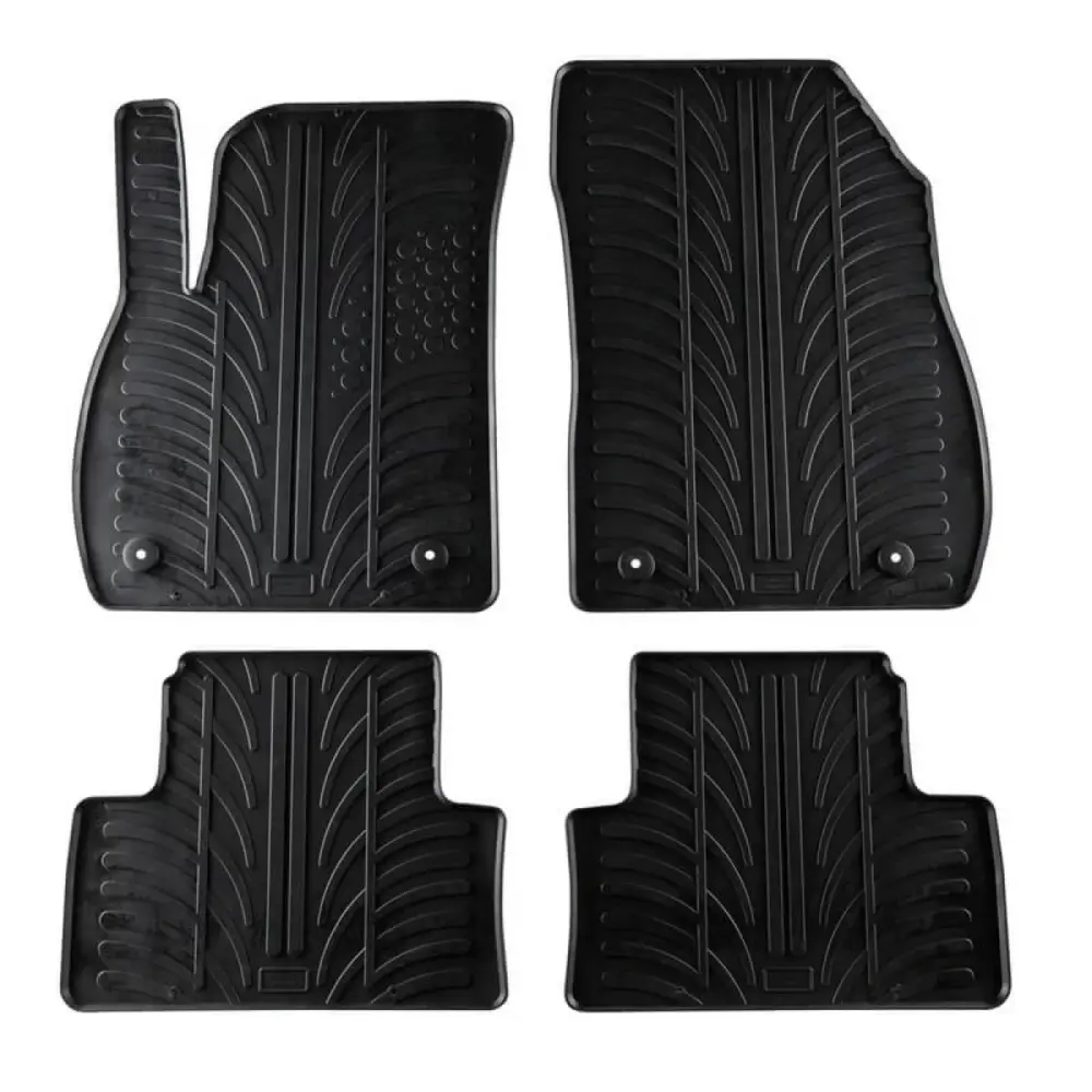 Tappetini Gomma Neri 4 Pezzi per Opel Zafira C 2011-2019