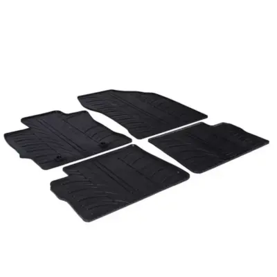 Tappetini Gomma Neri 4 Pezzi per Toyota Auris E180 2012-2018