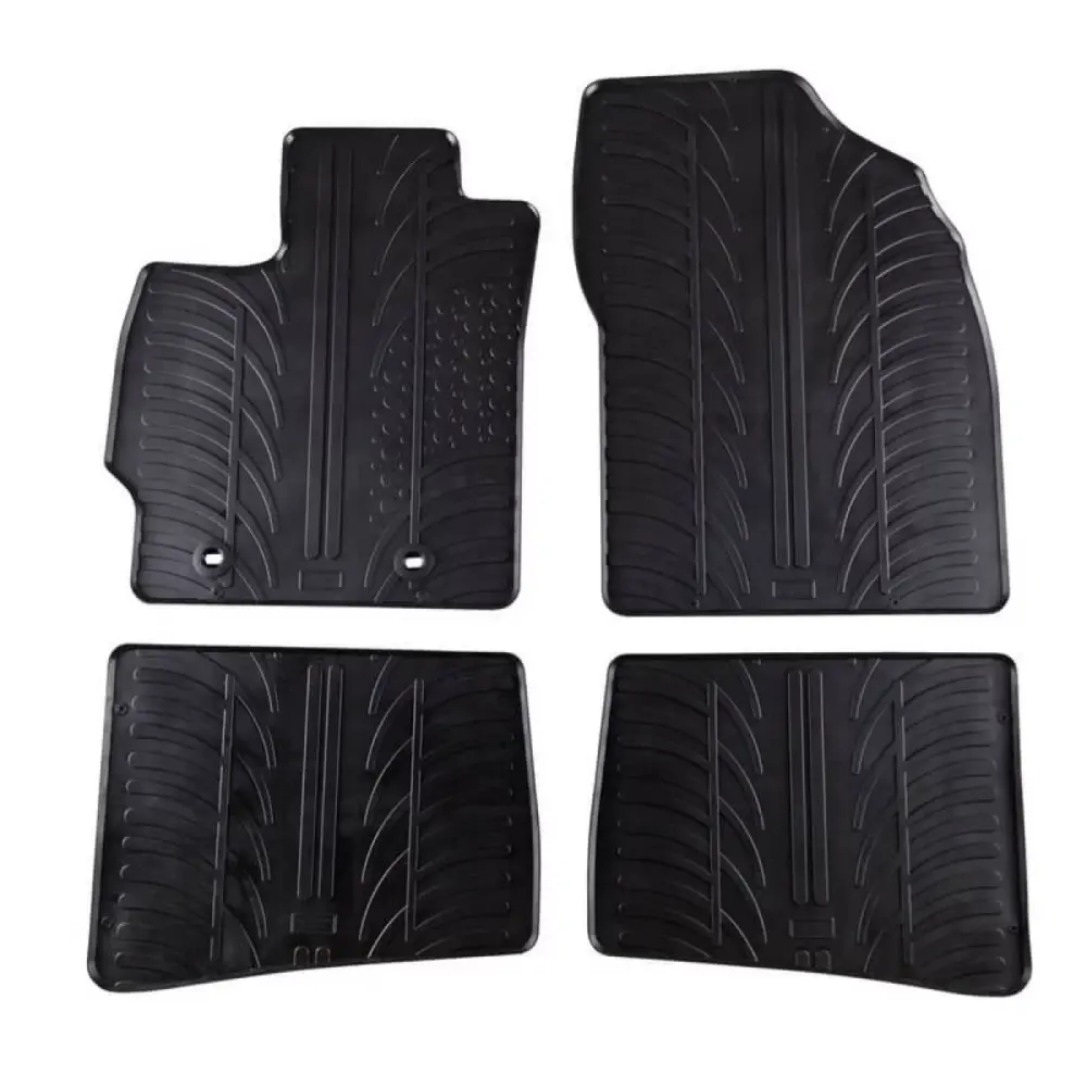 Tappetini Gomma Neri 4 Pezzi per Toyota Prius 2009-2012