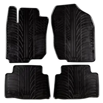 Tappetini Gomma Neri 4 Pezzi per Toyota RAV4 2005-2013