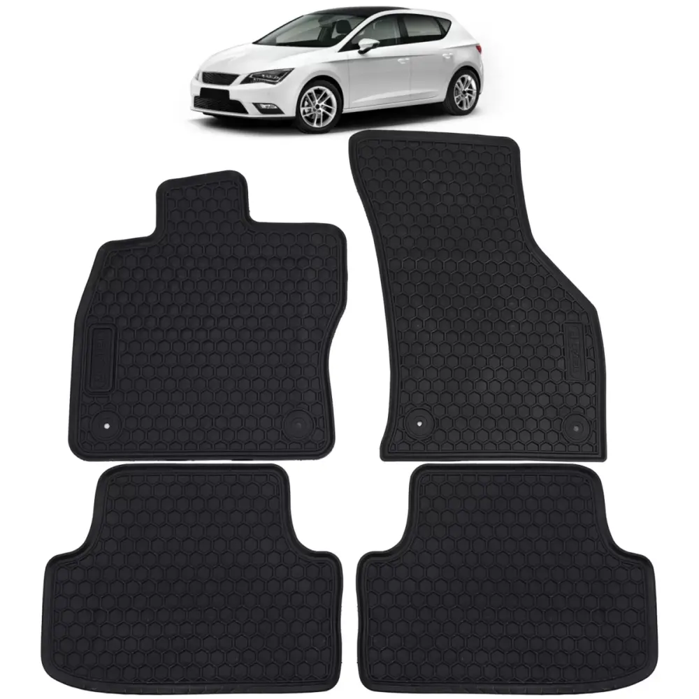Tappetini Gomma Neri Anteriori Posteriori Set Audi A3 8V dal 12
