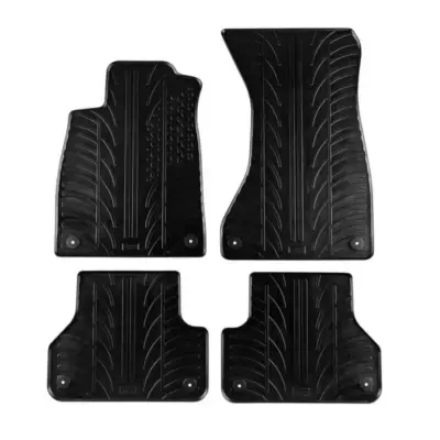 Tappetini Gomma Neri Set 4 Pezzi per Audi A4 B9 2015