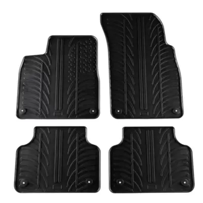 Tappetini Gomma Neri Set 4 Pezzi per Audi Q7 4M 2015- Audi Q8 4M 2018