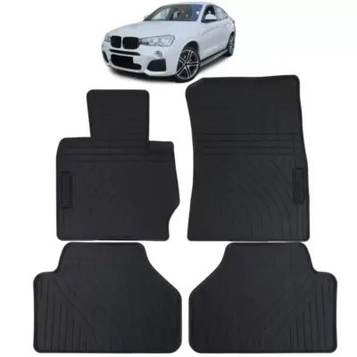 Tappetini Gomma Neri Set Completo per BMW X4 F26 13-18