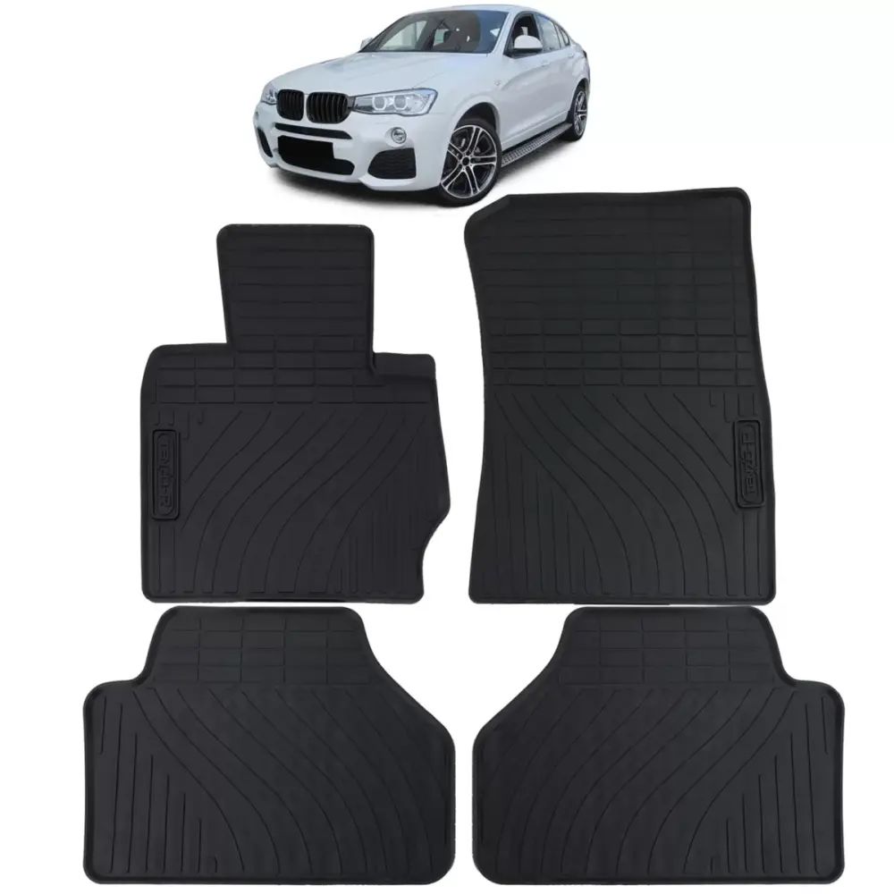 Tappetini Gomma Neri Set Completo per BMW X4 F26 13-18