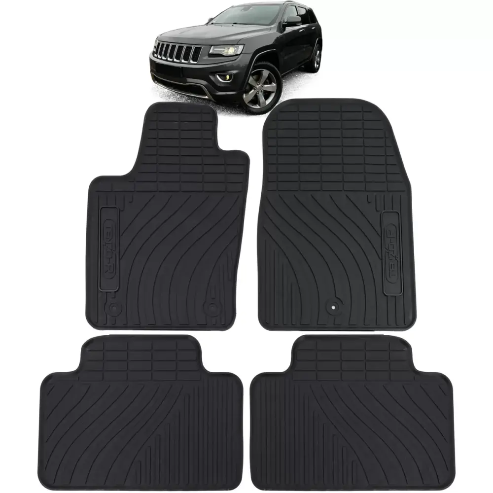 Tappetini Gomma Neri Set Completo per Jeep Grand Cherokee WK2 10-21