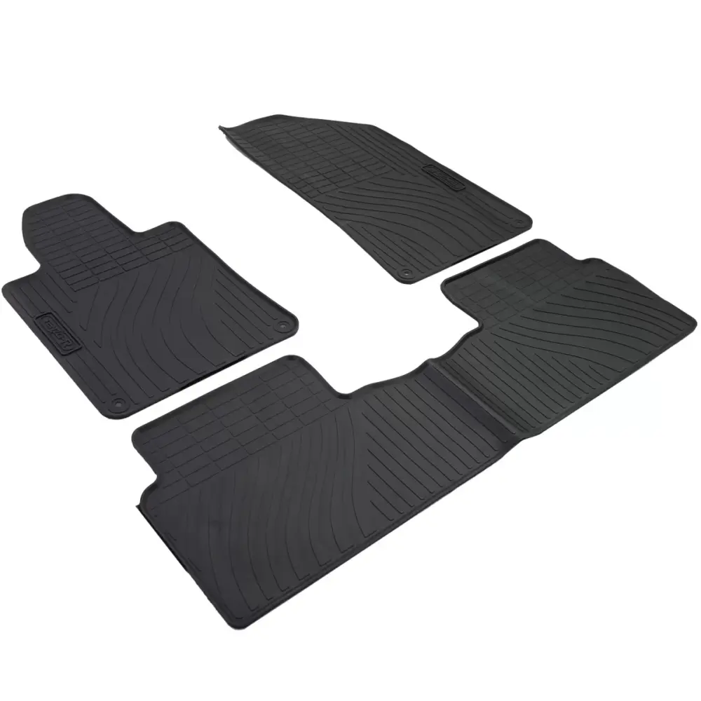 Tappetini Gomma Neri Set Completo per Peugeot 508 I 2010-2018
