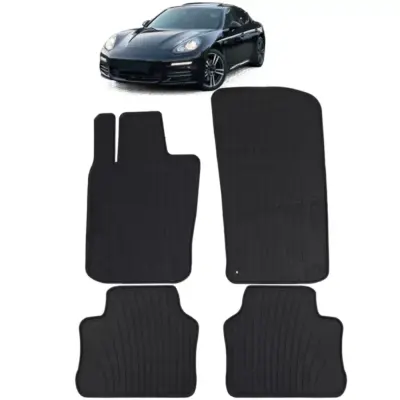 Tappetini Gomma Neri Set Completo per Porsche Panamera 970 2009-2016