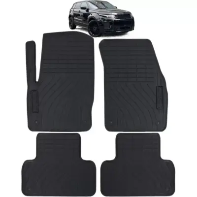 Tappetini Gomma Neri Set Completo per Range Rover Evoque I 11-19