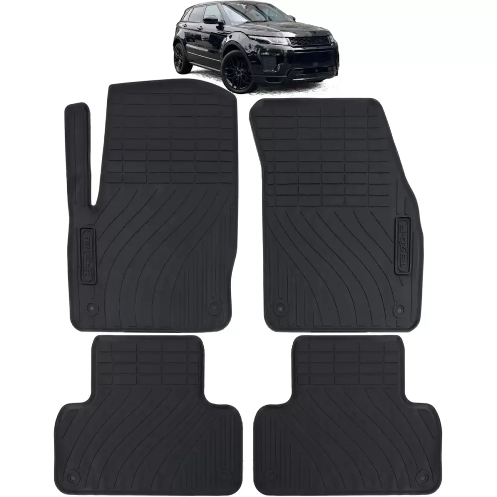 Tappetini Gomma Neri Set Completo per Range Rover Evoque I 11-19