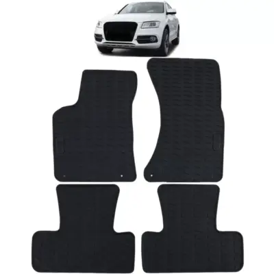 Tappetini Gomma Neri Set Premium per Audi Q5 8R 09-17