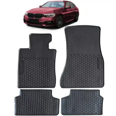 Tappetini Gomma Neri Set Premium per BMW Serie 5 G30 G31 dal 2017