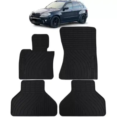 Tappetini Gomma Neri Set Premium per BMW X5 E70 X6 E71