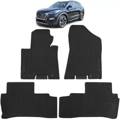 Tappetini Gomma Neri Set Premium per Hyundai Tucson 15-20
