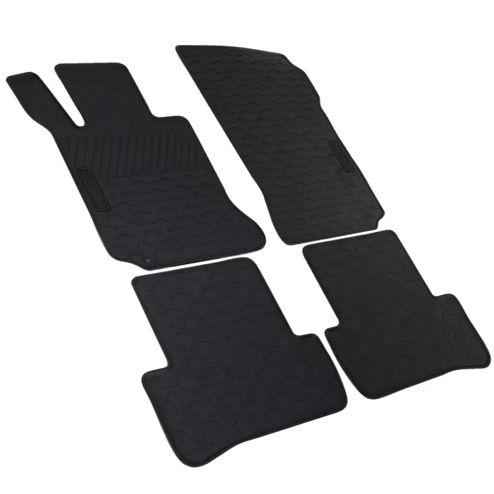 Tappetini Gomma Neri Set Premium per Mercedes Classe C W204 S204 07-11