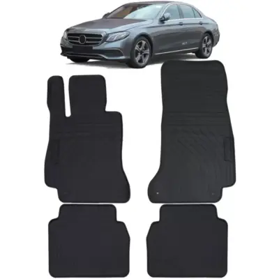 Tappetini Gomma Neri Set Premium per Mercedes Classe E W213 S213 dal 16