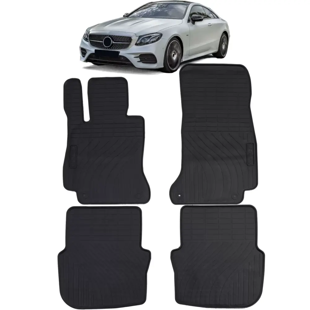Tappetini Gomma Neri Set Premium per Mercedes e Coupe C238 dal 2016