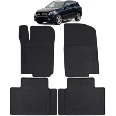 Tappetini Gomma Neri Set Premium per Mercedes GLE W166 2015-2018
