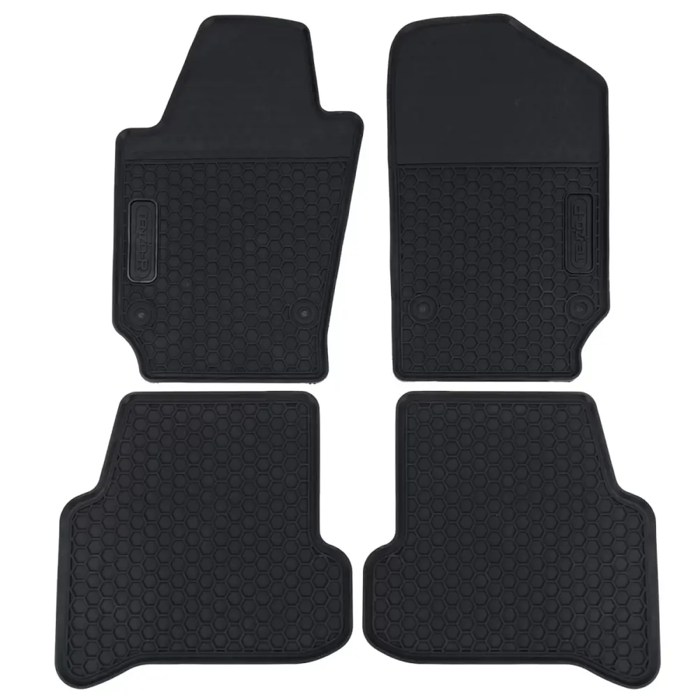 Tappetini Gomma Neri Set Premium per Skoda Fabia 3 Nj dal 2014