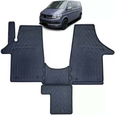 Tappetini Gomma Premium Set 4 Pezzi per Volkswagen T5 T6 Bus Transporter