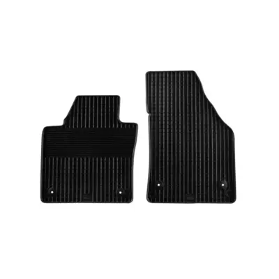 Tappetini Gomma Set 2 Pezzi Neri per Volkswagen Caddy 2003-2019 Maxi 2008-2019