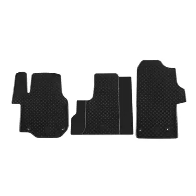 Tappetini Gomma Set 3 Pezzi Neri per Volkswagen Crafter dal 2017