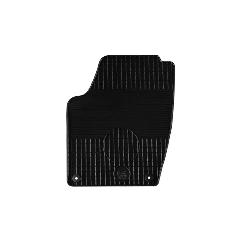Tappetini Gomma Set 4 Pezzi con Clip Rotonde per Volkswagen Polo 2001-2009