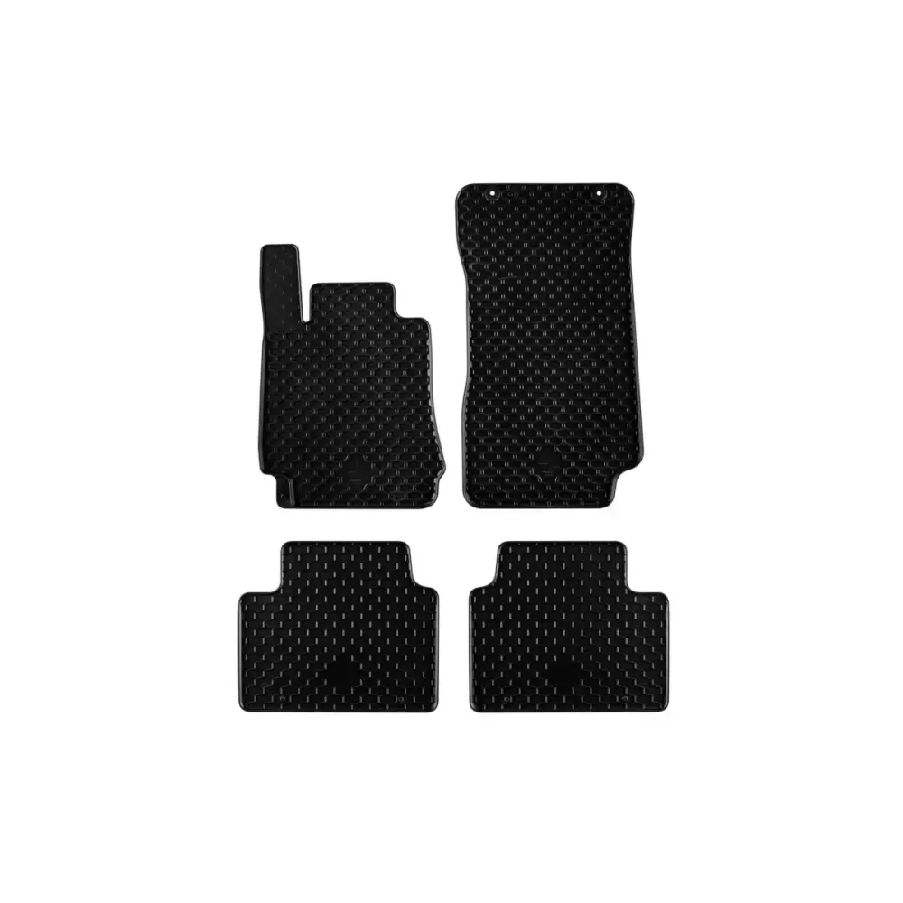 Tappetini Gomma Set 4 Pezzi Neri per Alfa Romeo Giulia dal 2015