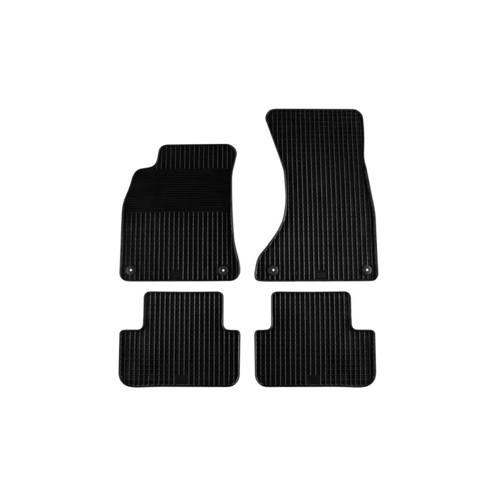 Tappetini Gomma Set 4 Pezzi Neri per Audi A4 Berlina 2007-2015
